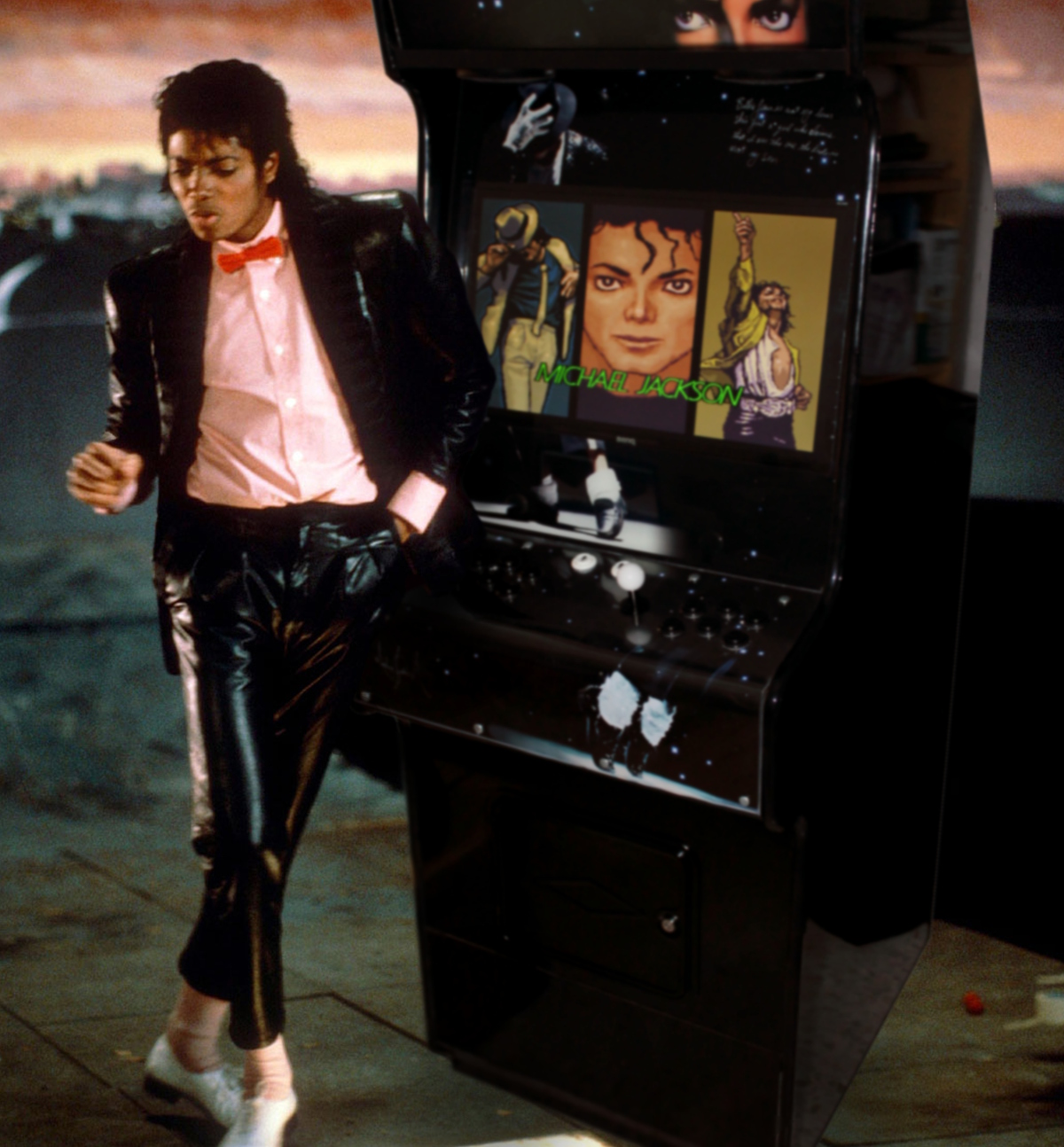 Michael Jackson's Billie Jean arcade cabinet